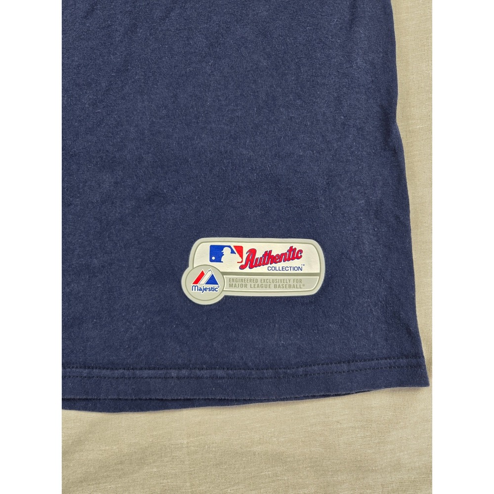 Majestic Mens New York‎ Yankees MLB Authentic Collection Navy Graphic T-Shirt S - Picture 8 of 10